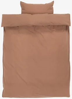 SANNE Sengetøj|Sengetøj vasket bomuld 140x200 Brun