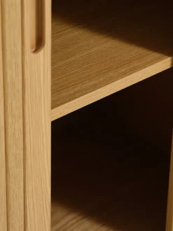 LYNGVIG Skænke Og Vitrineskabe|Skænke Og Vitrineskabe|Skab 90 cm 2 jalousilåger eg natur