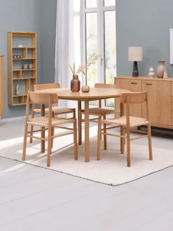 LYNGVIG Skænke Og Vitrineskabe|Skænke Og Vitrineskabe|Skab 90 cm 2 jalousilåger eg natur