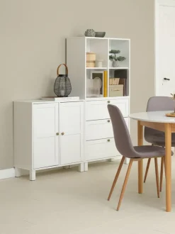 SKALS Reoler Og Rumdelere|Reoler Og Rumdelere|Skab 3 skuffer Hvid