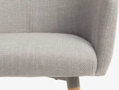 SKIBET + KLOSTER Spisebordssæt|SKIBET Ø120 bord lys eg + 4 KLOSTER stole lysegrå/eg