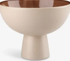 CHRIS Dekorativt Tilbehør|Skål Ø21xH16cm beige/terrakotta