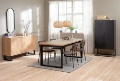 AGERSKOV Skænke Og Vitrineskabe|Skænke Og Vitrineskabe|Skænk 3 låger eg/sort