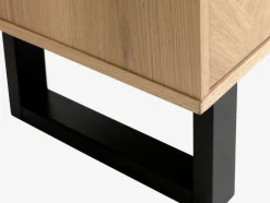 AGERSKOV Skænke Og Vitrineskabe|Skænke Og Vitrineskabe|Skænk 3 låger eg/sort