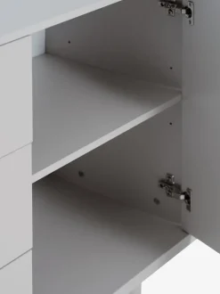 BELLELUND Skænke Og Vitrineskabe|Skænke Og Vitrineskabe|Skænk 2 låger 3 skuffer beige