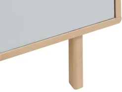 EGEBJERG Skænke Og Vitrineskabe|Skænke Og Vitrineskabe|Skænk 2 skuffer/1 låge grå/eg