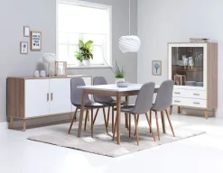 GAMTOFTE Skænke Og Vitrineskabe|Skænke Og Vitrineskabe|Skænk 3 låger eg/hvid