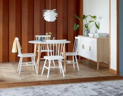 GAMTOFTE Skænke Og Vitrineskabe|Skænke Og Vitrineskabe|Skænk 3 låger eg/hvid