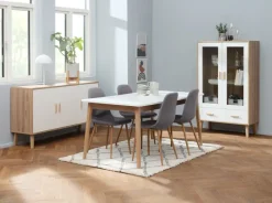 GAMTOFTE Skænke Og Vitrineskabe|Skænke Og Vitrineskabe|Skænk 3 låger eg/hvid