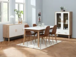 GAMTOFTE Skænke Og Vitrineskabe|Skænke Og Vitrineskabe|Skænk 3 låger eg/hvid