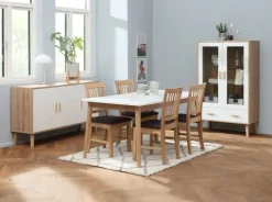 GAMTOFTE Skænke Og Vitrineskabe|Skænke Og Vitrineskabe|Skænk 3 låger eg/hvid