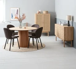 HALMBY Skænke Og Vitrineskabe|Skænke Og Vitrineskabe|Skænk 3 låger egefarve