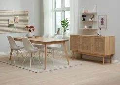 HALMSTAD Skænke Og Vitrineskabe|Skænke Og Vitrineskabe|Skænk 3 låger eg