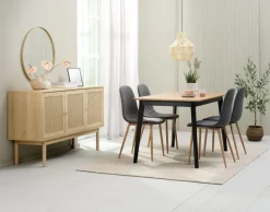 HALMSTAD Skænke Og Vitrineskabe|Skænke Og Vitrineskabe|Skænk 3 låger eg