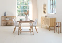 HALMSTAD Skænke Og Vitrineskabe|Skænke Og Vitrineskabe|Skænk 3 låger eg