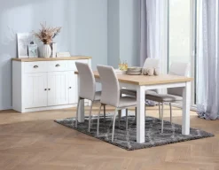 MARKSKEL Skænke Og Vitrineskabe|Skænke Og Vitrineskabe|Skænk 3 låger /egefarve Hvid