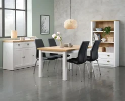 MARKSKEL Skænke Og Vitrineskabe|Skænke Og Vitrineskabe|Skænk 3 låger /egefarve Hvid