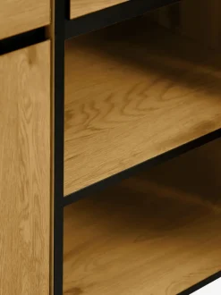 ODENSE Skænke Og Vitrineskabe|Skænke Og Vitrineskabe|Skænk 3 låger 3 skuffer eg/sort