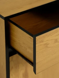 ODENSE Skænke Og Vitrineskabe|Skænke Og Vitrineskabe|Skænk 3 låger 3 skuffer eg/sort