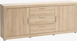 RINDSHOLM Skænke Og Vitrineskabe|Skænke Og Vitrineskabe|Skænk 2 låger 3 skuffer egefarve