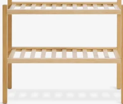 EGTVED Skoopbevaring|Skoreol 2 hylder kan stables bambus