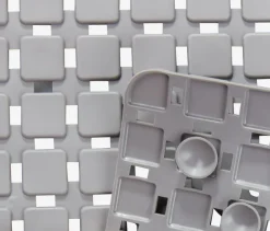 VITTINGE Bademåtter|Skridsikker bademåtte 55x55 grå