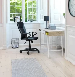 ABBETVED Skriveborde|Skrivebord 48x120 eg/hvid Eg+Hvid