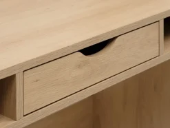 KRARUP Skriveborde|Skrivebord 2 hylder 95x185 egefarve