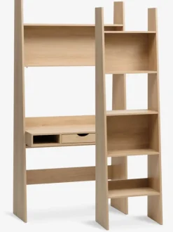 KRARUP Skriveborde|Skrivebord 2 hylder 95x185 egefarve