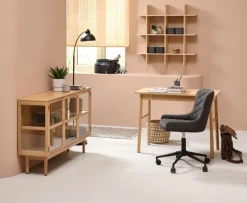 LANGELINIE Skriveborde|Skrivebord 50x100 1 skuffe eg