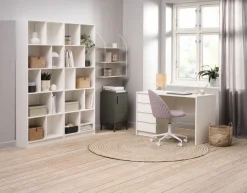 LIMFJORDEN Skriveborde|Skrivebord 60x120 4 skuffer Hvid