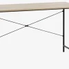 VANDBORG Skriveborde|Skrivebord 60x120 eg/sort