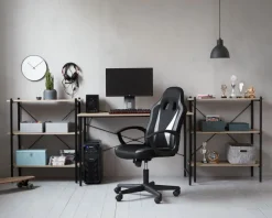 VANDBORG Skriveborde|Skrivebord 60x120 eg/sort