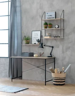 VANDBORG Skriveborde|Skrivebord 60x120 eg/sort