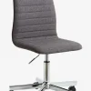 ABILDHOLT Kontorstole|Skrivebordsstol mørkegråt stof/krom