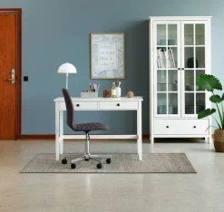 ABILDHOLT Kontorstole|Skrivebordsstol mørkegråt stof/krom