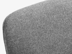 MULDBJERG Kontorstole|Skrivebordsstol mørkegråt stof/sort