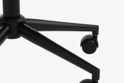 PEBRINGE Kontorstole|Skrivebordsstol mørkegråt stof/sort