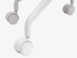 REERSLEV Kontorstole|Skrivebordsstol sandfarvet stof/hvid