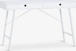 STENVAD Skriveborde|Skrivebord 48x120 2 skuffer hvid