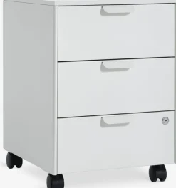 KLINTHOLM Kontortilbehør|Skuffesektion 3 skuffer Hvid