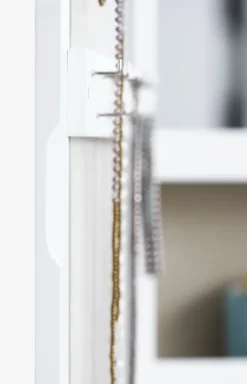 MALLING Småopbevaring Diverse|Smykkeskab m/spejl hvid