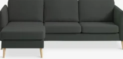 AARHUS Sofaer Med Chaiselong|Hjørnesofaer|Sofa chaiselong t stof Mørkegrå