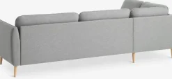 AARHUS Sofaer Med Chaiselong|Hjørnesofaer|Sofa open-end t stof Lysegrå