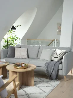 AARHUS Sofaer Med Chaiselong|Hjørnesofaer|Sofa 3-pers. t stof Lysegrå