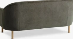 BREDAL Sofaer Med Chaiselong|Hjørnesofaer|Sofa 2,5-pers. olivengrønt stof/egefarve