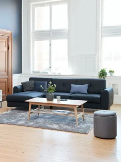 DAMHALE Sofaer Med Chaiselong|Hjørnesofaer|Sofa chaiselong sort