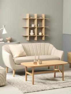 EGEDAL Sofaer Med Chaiselong|Hjørnesofaer|Sofa 2.5-pers. stof/egefarve Beige