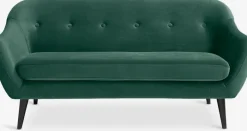EGEDAL Sofaer Med Chaiselong|Hjørnesofaer|Sofa 2,5-pers. velour Grøn