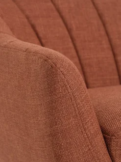 EGEDAL Sofaer Med Chaiselong|Hjørnesofaer|Sofa 2.5-pers. farvet stof/egefarve Terrakotta